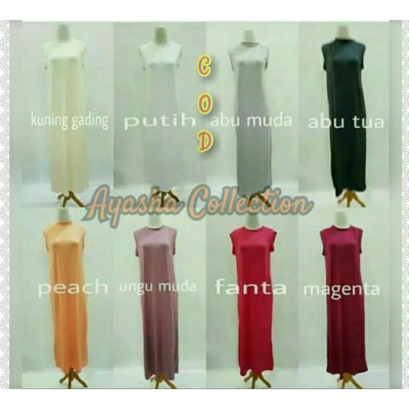 Manset Gamis Bahan Kaos Buntung