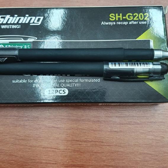 

➴ Shining Gel Ink Pen SHG-202 (12 pcs) / Pulpen Gel Murah ☁