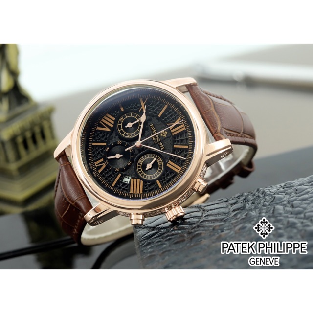 JAM PATEK PHILIPPE GENEVE TANGGAL & CRONO AKTIF