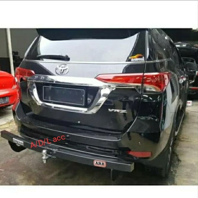 Towing bar arb pengaman besi bemper belakang towing bar fortuner vrz