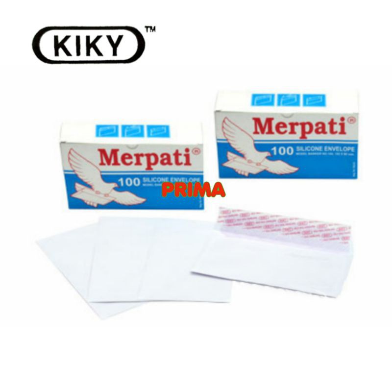 

AMPLOP PUTIH POLOS KIKY MERPATI 90PPS / KABINET / 110x230mm TEBAL 70 gram+lem
