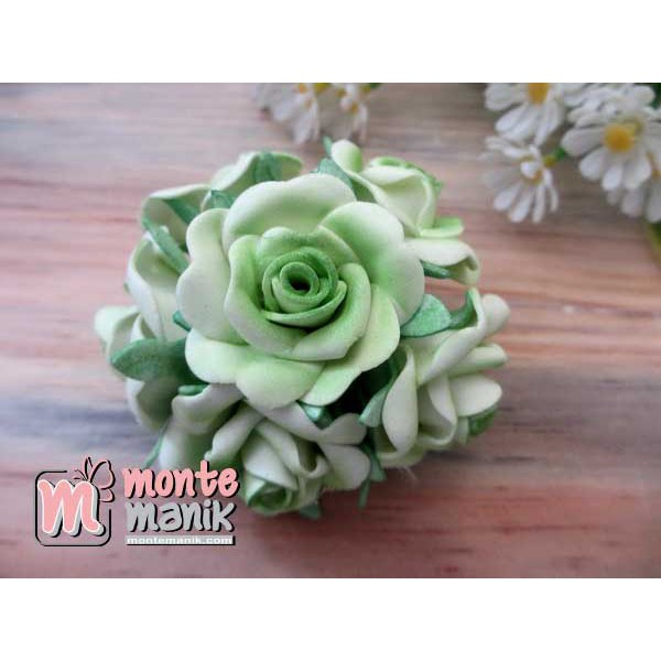 Aplikasi Bunga Spon Gradasi Hijau (ABS-04)