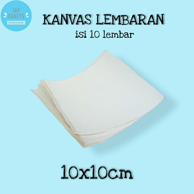 

Kanvas Lukis Lembaran Polos 10x10cm isi 10lembar