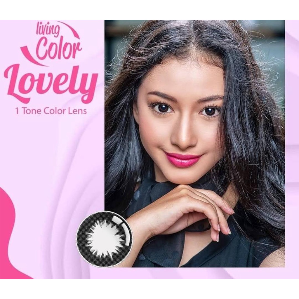 SOFTLENS LIVING COLOR LOVELY 1T BLACK (-0.50 S/D -8.00)