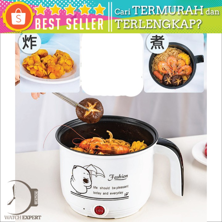 Panci Listrik Mini Serbaguna Hot Pot Electric Cooker Non-stick Double Layer 600W - Kennen LZH-18D