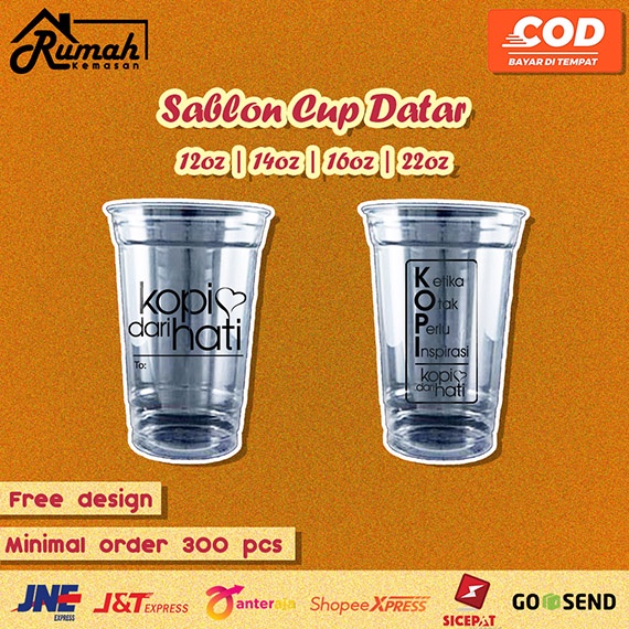 SABLON CUP PRINTING KEMASAN SABLON CUP SABLON CUP DATAR SABLON GELAS DATAR CUP GELAS PLASTIK CUP DAT