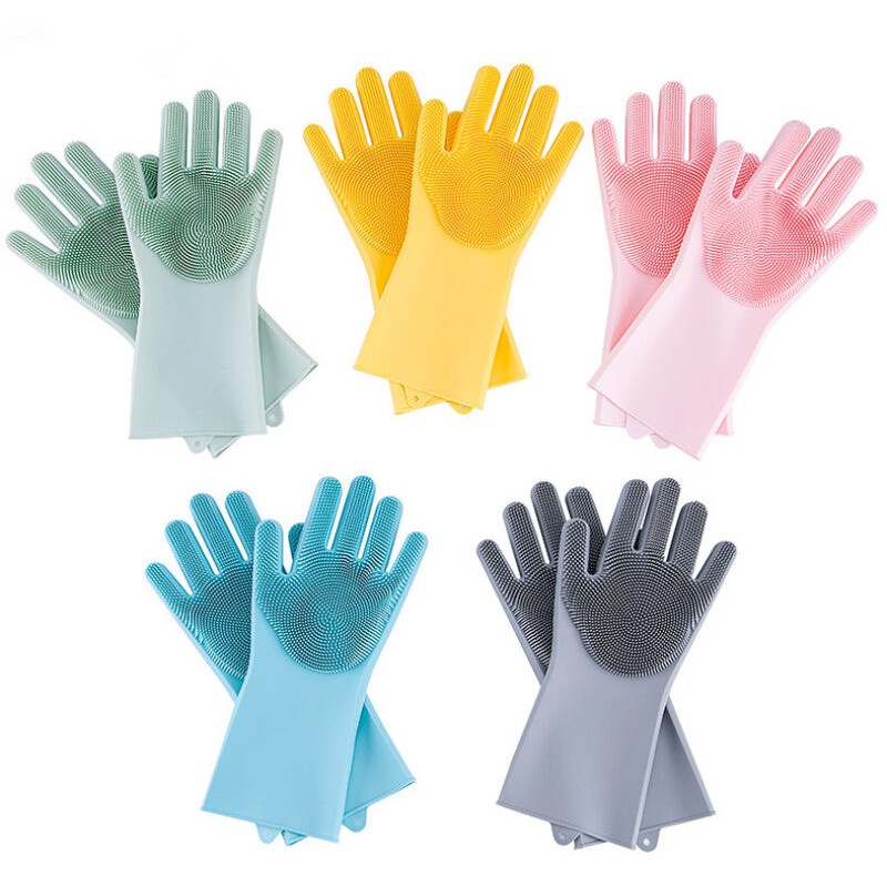 Sarung Tangan Silikon Anti Panas / Sarung Tangan Sikat Bulu Silikon Gloves/Sarung Tangan Masak