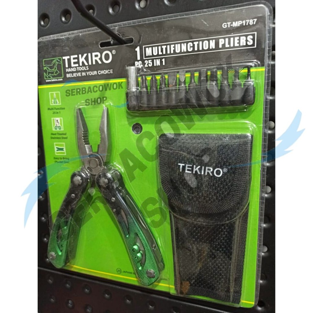 Tekiro Tang Multifungsi 25 in 1 Lipat Multifunction Pliers Termurah Berkualitas