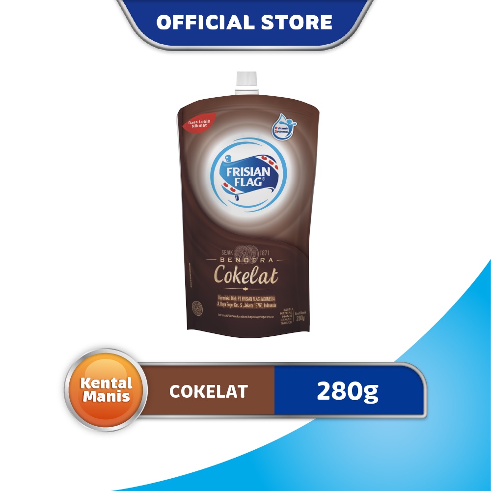 

Frisian Flag Bendera Kental Manis Cokelat Pouch 280g - 1 pcs