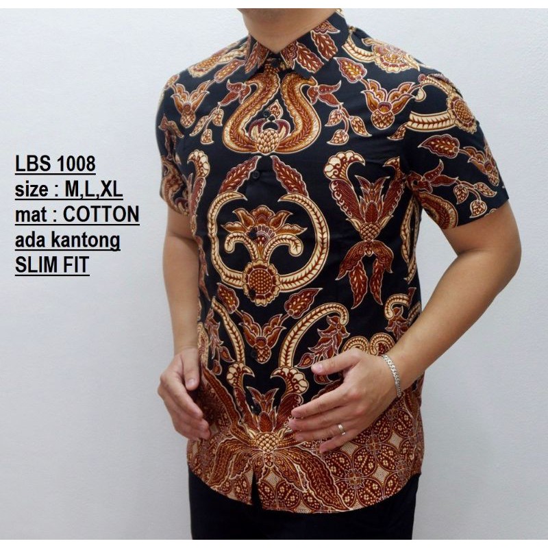 KEMEJA BATIK / KEMEJA BATIK PRIA / KEMEJA SLIMFIT /BATIK PRIA / BATIK ORIGINAL / batik lengan pendek