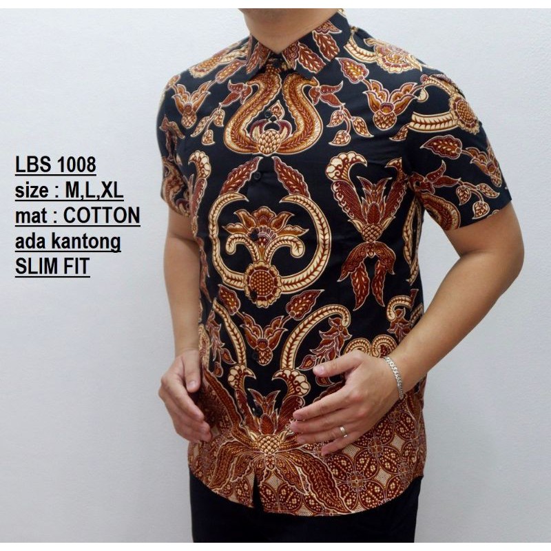 KEMEJA BATIK / KEMEJA BATIK PRIA / KEMEJA SLIMFIT /BATIK PRIA / BATIK ORIGINAL / batik lengan pendek