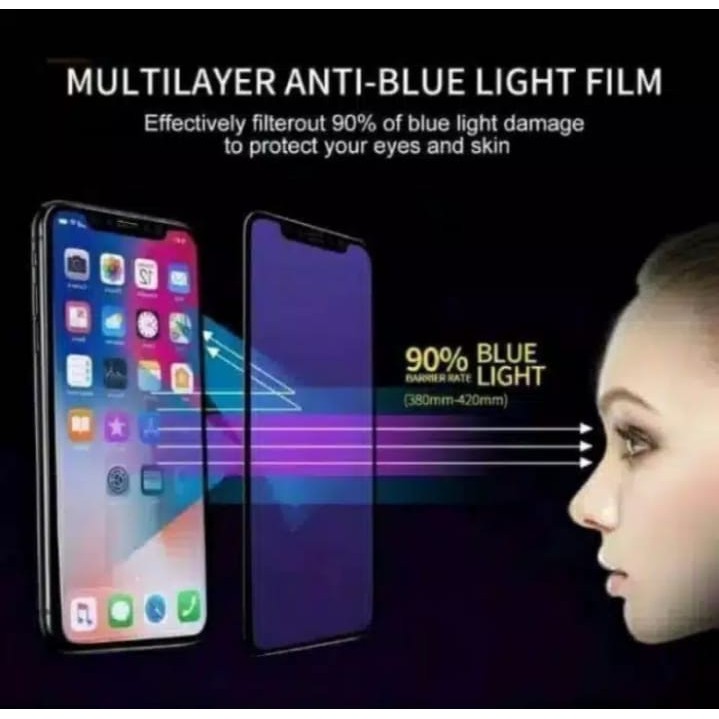 Vivo V11 / V11 Pro Tempered Glass Full Blue Light Anti Radiasi 10d