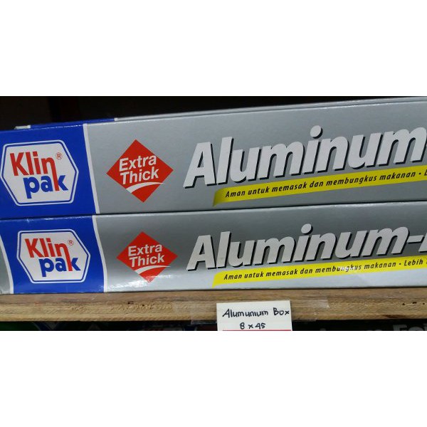 Aluminium Foil Aluminum Foil Refill Merk Klin Pak 8 mx 45