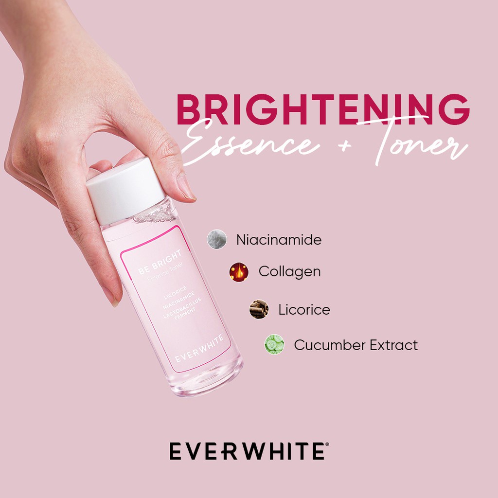 Everwhite Be Bright Face Series ever white day cream night cream facial wash toner