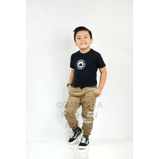 NEW CELANA ANAK JOGGER LIST BAHAN KATUN MELAR ADEM HALUS DAN TEBAL