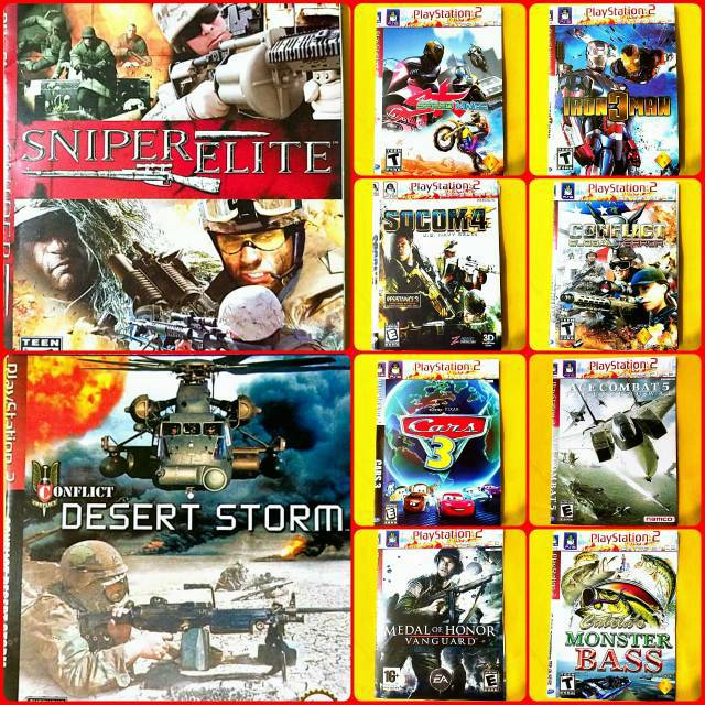 Murah meriah kaset PS 2 terbaru paket