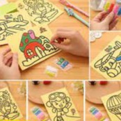 

Mainan Edukasi Anak Lukisan Pasir Warna Mewarnai Sand Painting Lucu Murah
