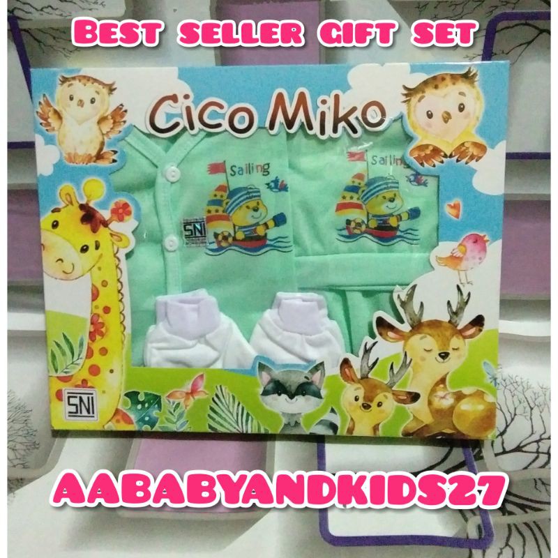 BABY GIFT SET BAJU CICO MIKO-BABY SET CICO MIKO-KADO SET BAJU BAYI-BABY SET CICO MIKO MURAH MERIAH