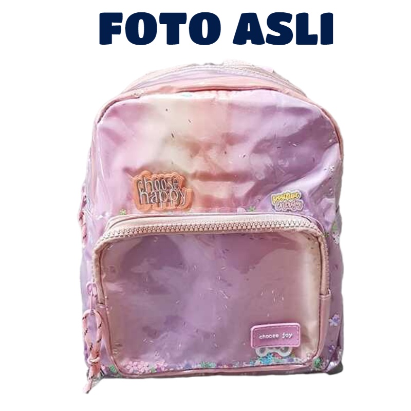 Tas Ransel Anak Import - 33195 - Z4ra Kids Vinyl Backpack Fashion Termurah