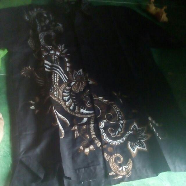 Murah Batik Hrb026 Kenongo Kemeja Kujang Pendek Pekalongan Padi Sogan Tulis Halus Kemeja Batik