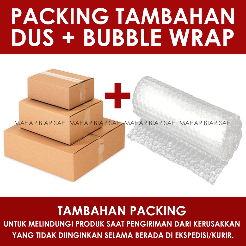 

Tambahan Packing Kardus + Bubble Wrap