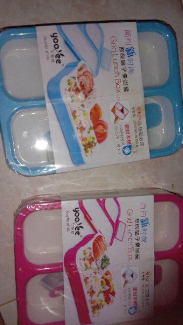 Lunch Box Yooyee Grid 3 Sekat
