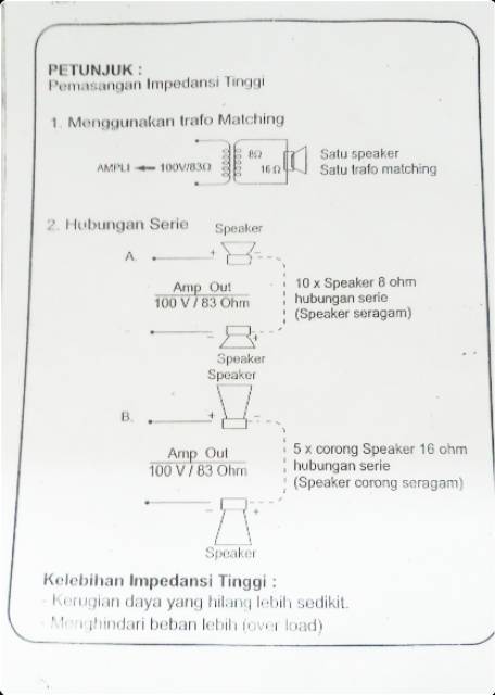 Travo matching corong toa merk shinjitsu