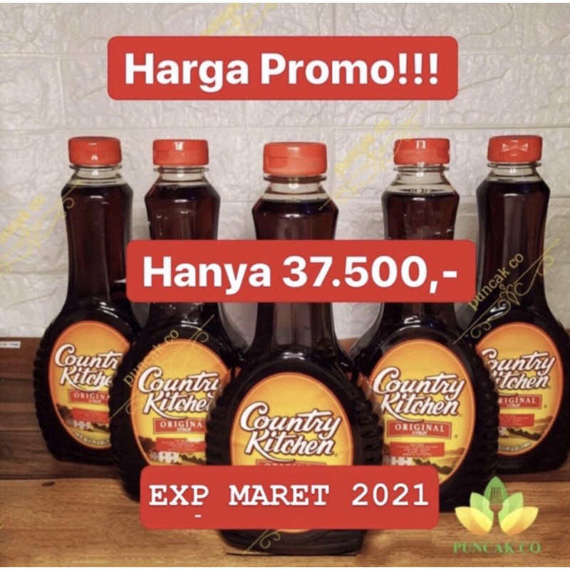 Country Kitchen Maple Syrup Log Cabin 710 GR Sirup Jagung Country Kitchen Maple Syrup Log Cabin 710 GR Sirup Jagung