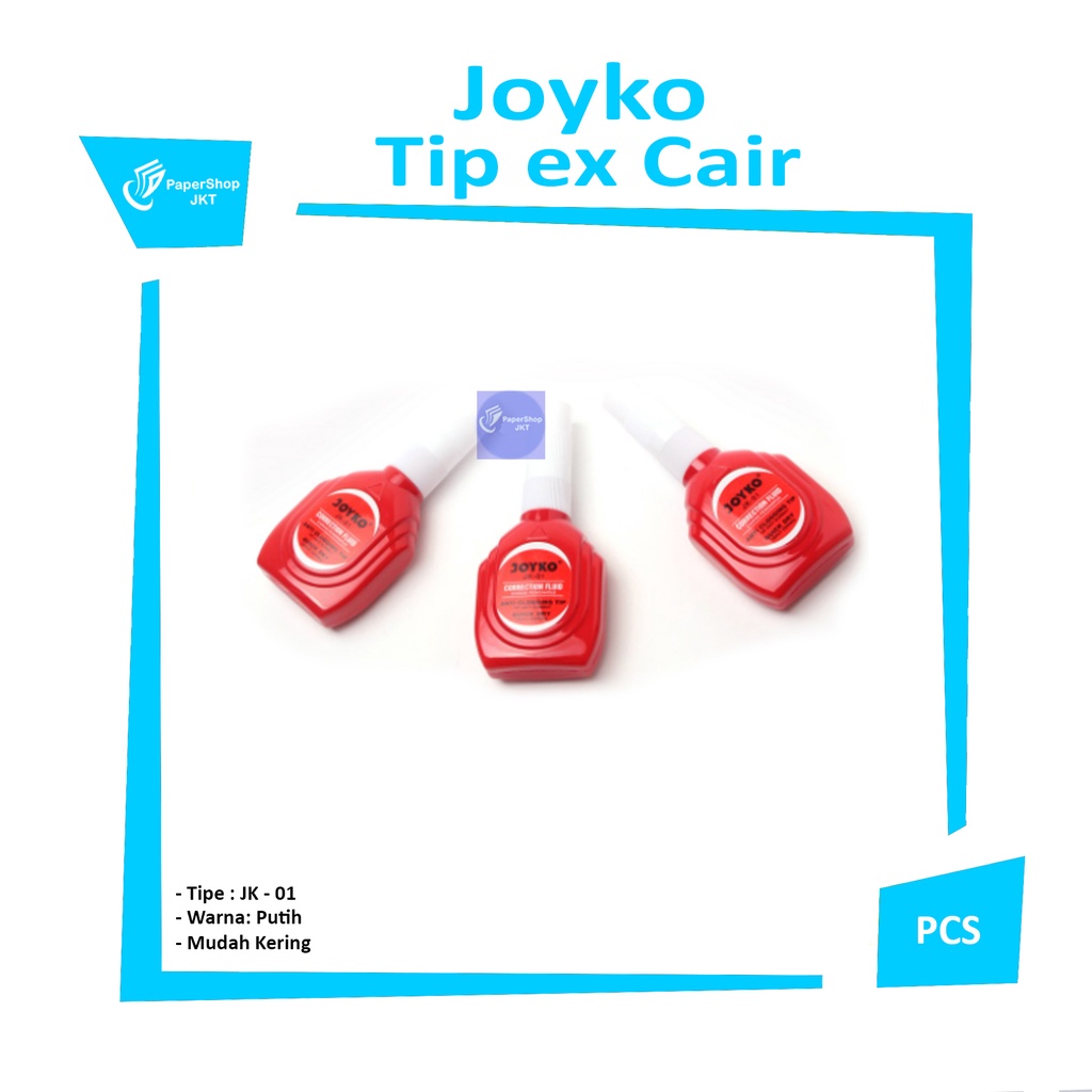 

JOYKO - Correction Fluid JK-01 Tip ex Cair - Pcs