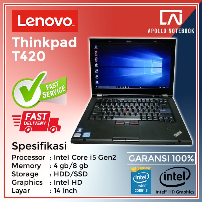 Lenovo ThinkPad T420 Core i5 Second Bergaransi &amp; Terjangkau