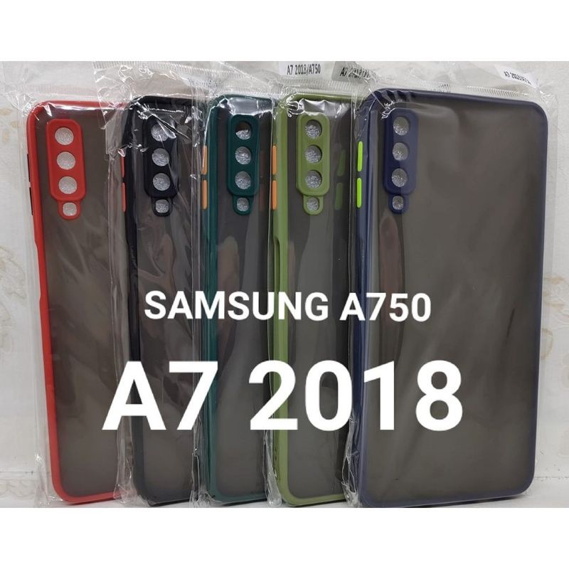 SAMSUNG A7 2018 / A750 Case Matte Dove Bumper Candy Hybrid