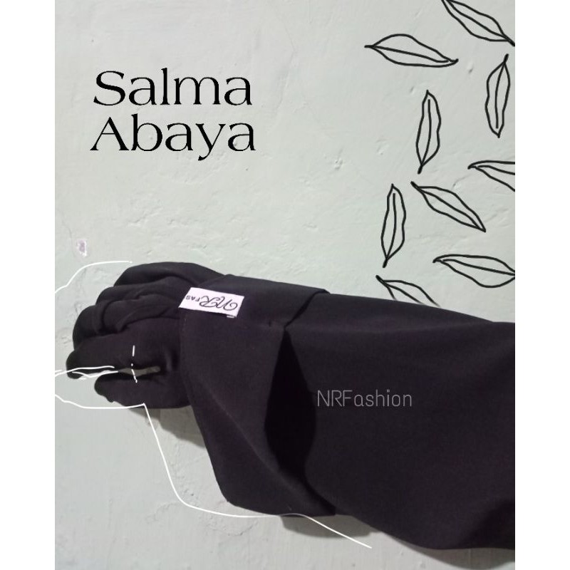 Abaya Salma Gamis Syari Muslimah Original Woolpeach Luxury Dress Exclusive-5