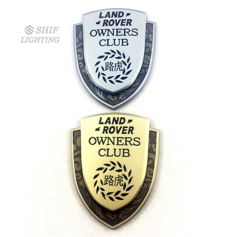 1x Metal LAND ROVER OWNERS Club Logo Car Side Fender Emblem Badge Sticker Decal Range Rover