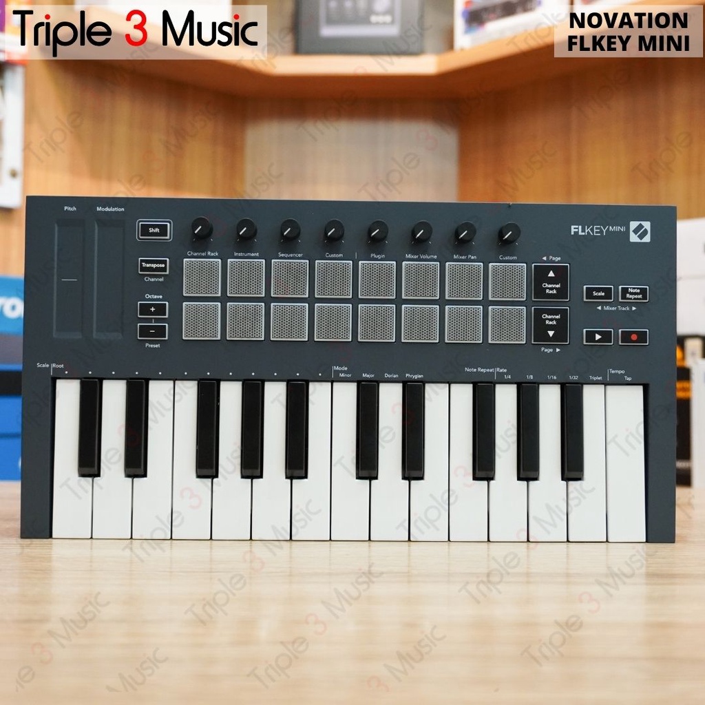 Novation FLKey Mini 25 Key FL Studio Midi Controller Mini Keyboard