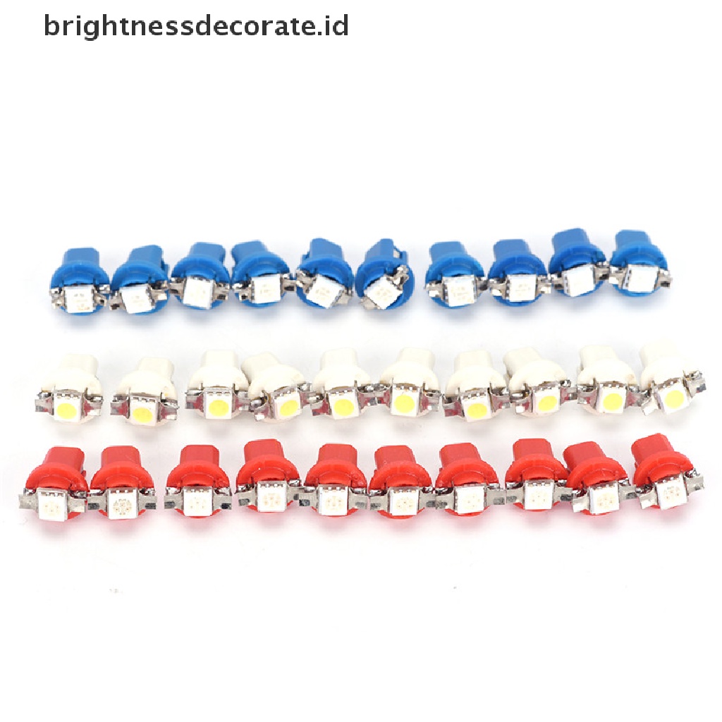 [birth] 10X T5 B8.5D Gauge LED Car Dashboard Side Interior Dash Lights Bulbs Indicator [ID]