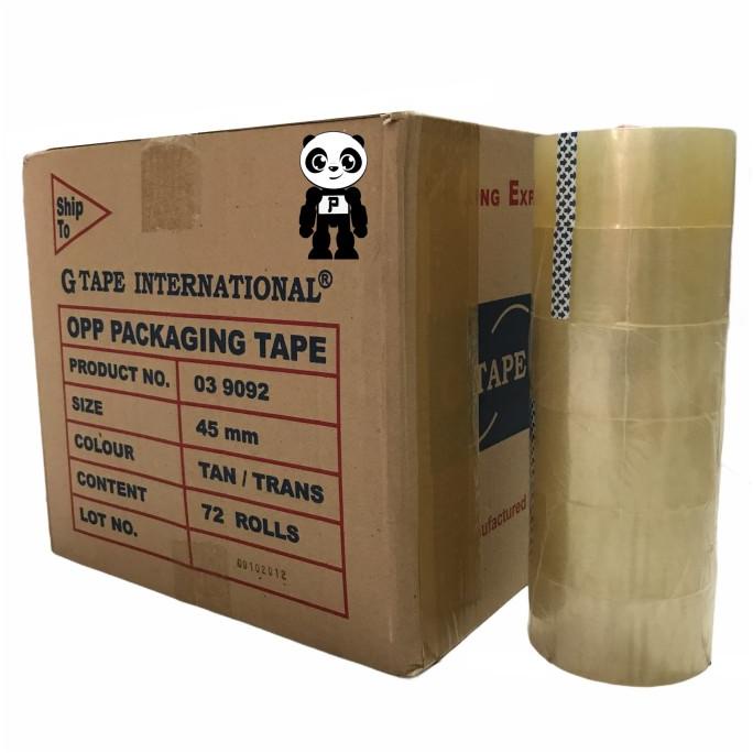 

G Tape Lakban Bening 1 Karton Isi 72 Rol Sealing Tape 45Mm X 60 Yard Terlaris