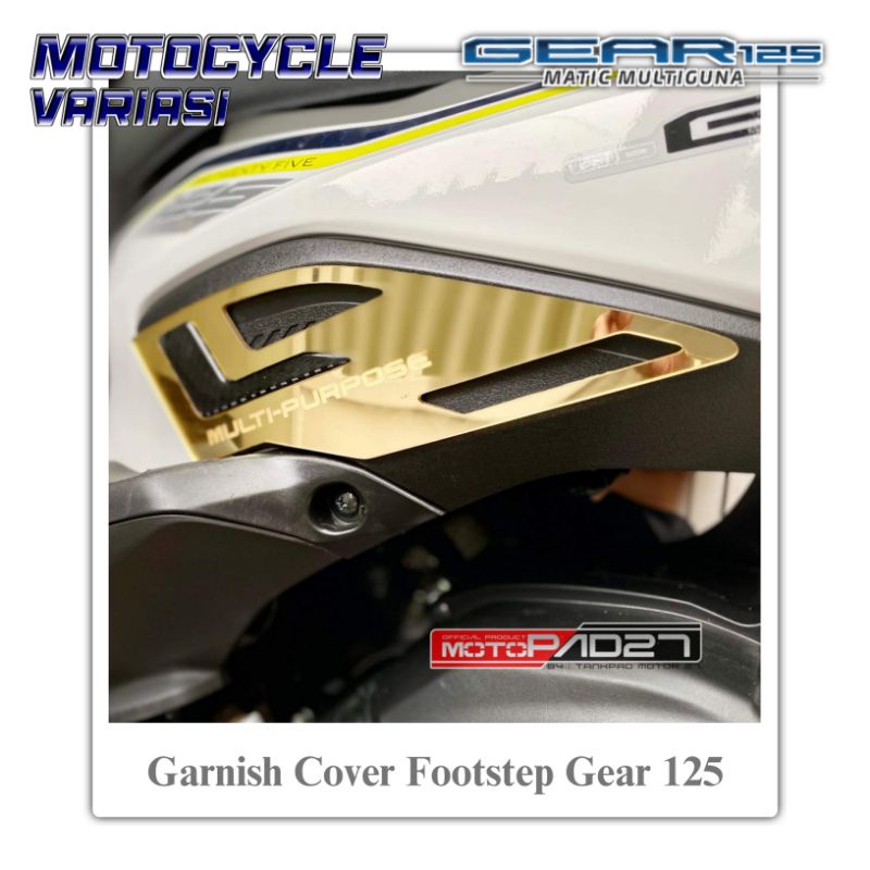 Garnish Footstep Yamaha Gear 125 Cover Pijakan Kaki Yamaha Gear 2022