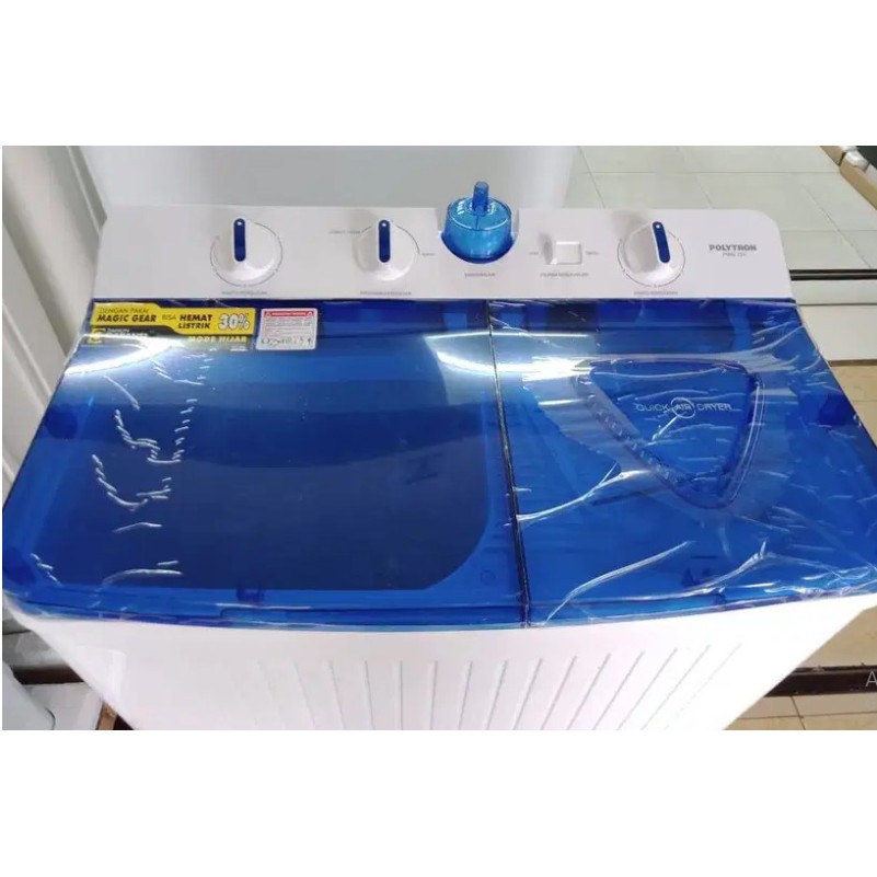 Polytron Mesin Cuci 2 Tabung 7.5 Kg Hijab Series PWM 751 PWM-751