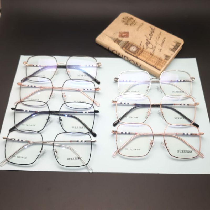kacamata wanita/frame wanita merek BURBERRY kode 9691 plus lensa photocromig/radiasi