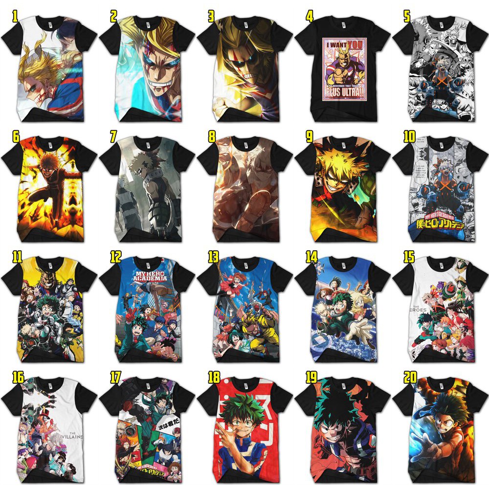 DIJUAL Kaos anime boku no hero academia
