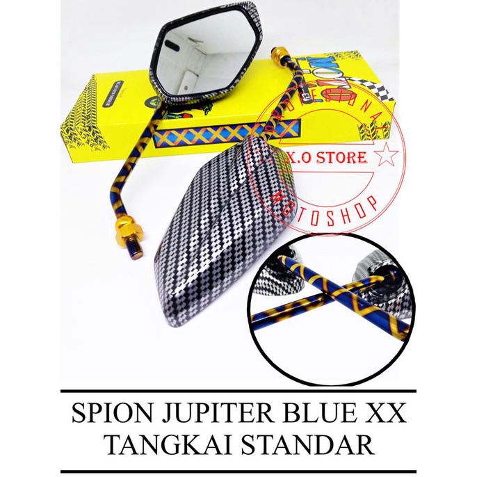Spion jupiter z carbon karbon blue x spion yamaha jupiter z mx 125 dll timoxo Segera Beli