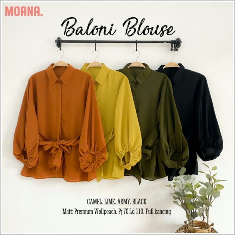 BALONI BLOUSE ATASAN WANITA MOANA