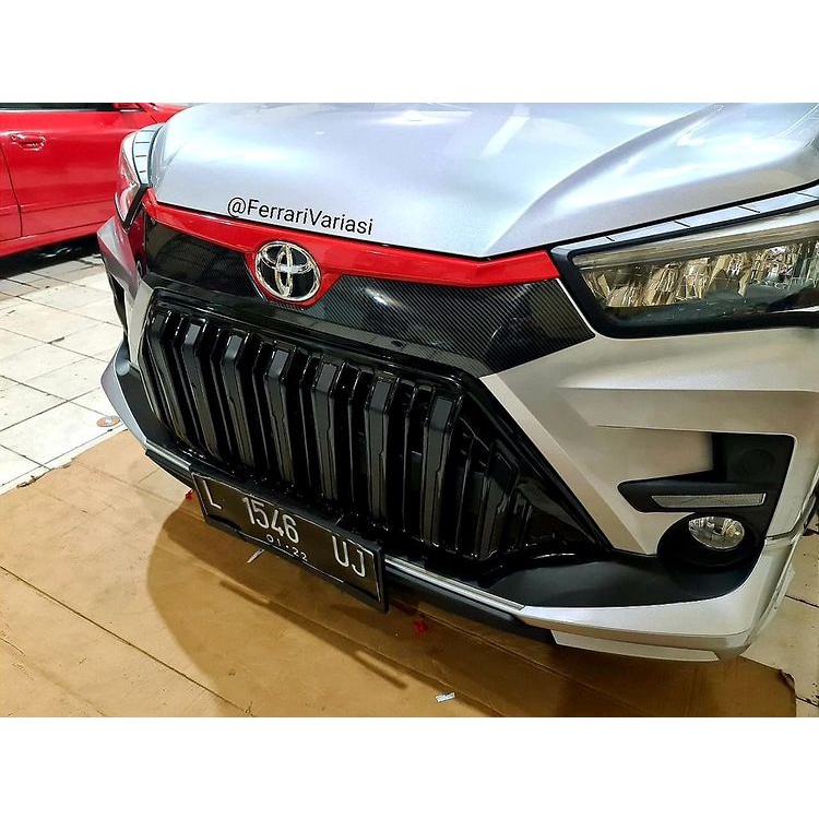 front grill line depan mobil toyota raize ferrari variasi