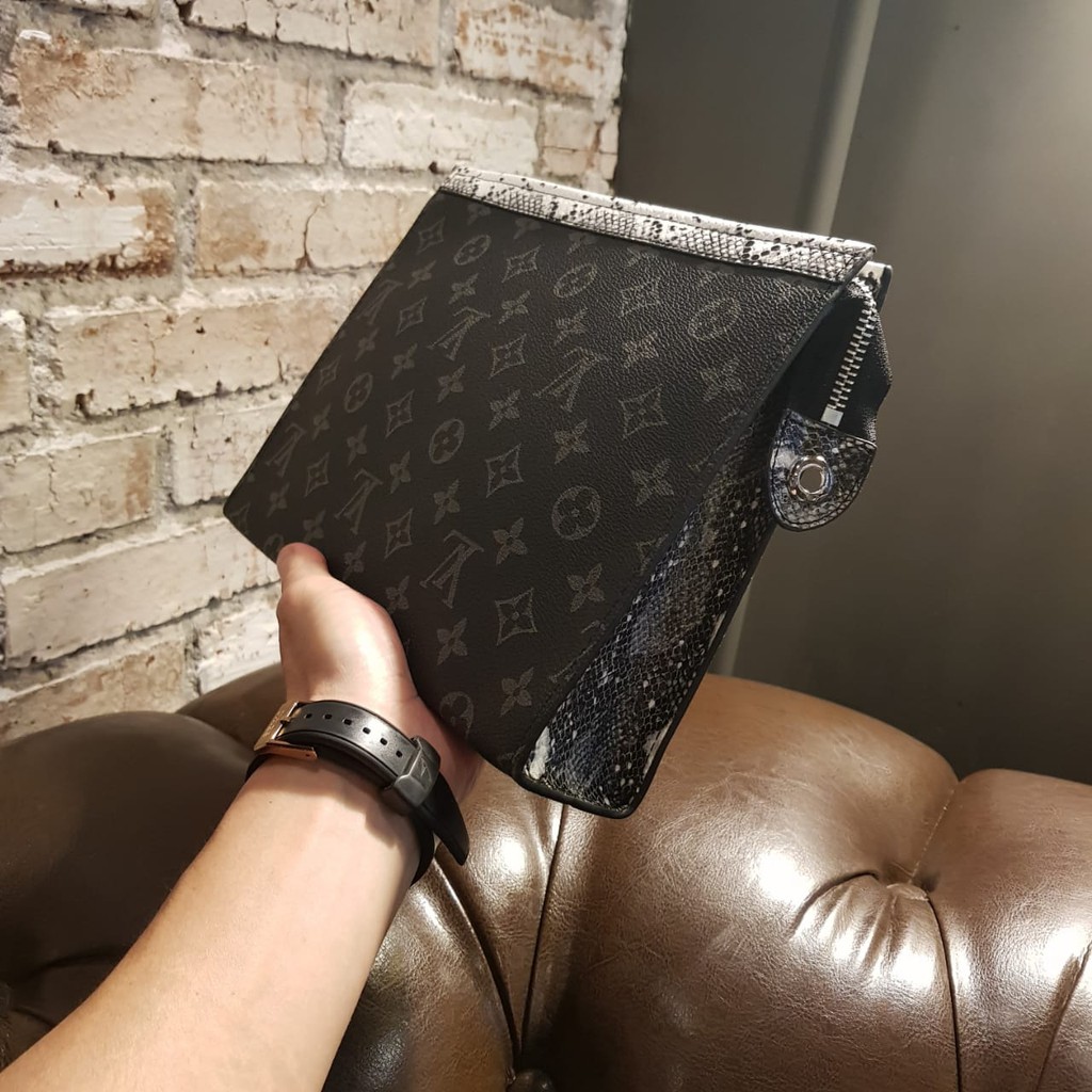 Clutch L Vuitton Snakeskin 655 ◇Free Sarung +BubbleWrap◇