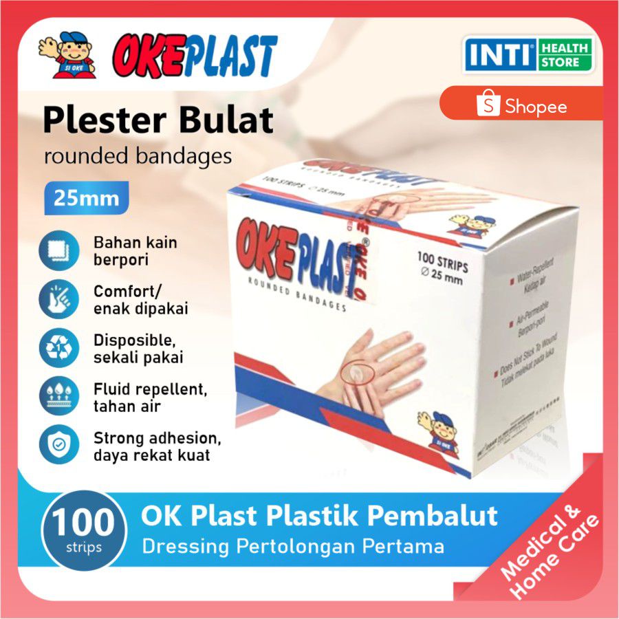 OKEPLAST | Plester Bulat 100's | Plester Ok Plast