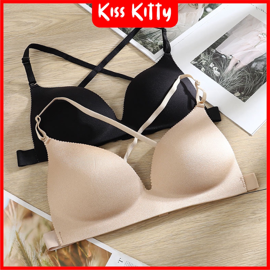 Bra Pushup Tanpa Kawat 3D Pushup Pakaian Dalam Wanita Seksi fashion korea