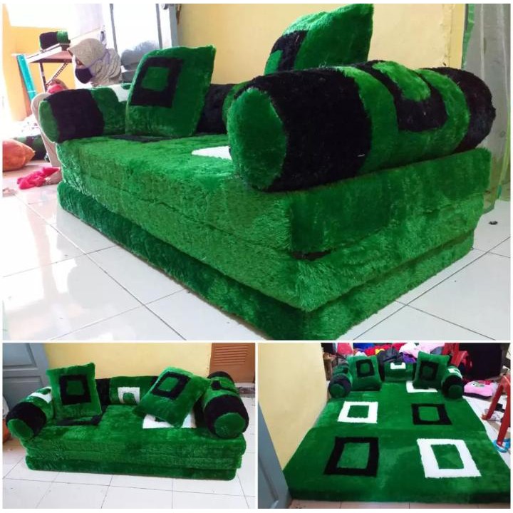 Kasur lipat tebal 10 cm karakter/sofabed 2 in 1