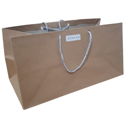 

[Isi 12 Pcs] Paper Bag Polos Ukuran 30x15x15 / Paper Bag Polos Warna Coklat Ukuran 30x15x15