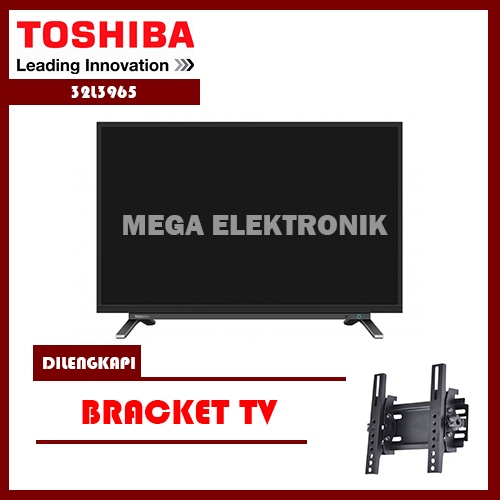 TOSHIBA 32L3965 Digital TV LED 32 Inch Dilengkapi Bracket - KHUSUS JABODETABEK
