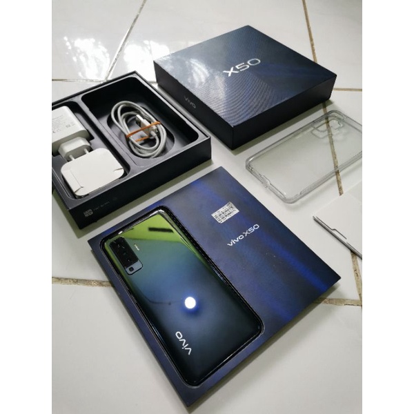 Vivo X50 8/128 Second Fullset Original Garansi Panjang